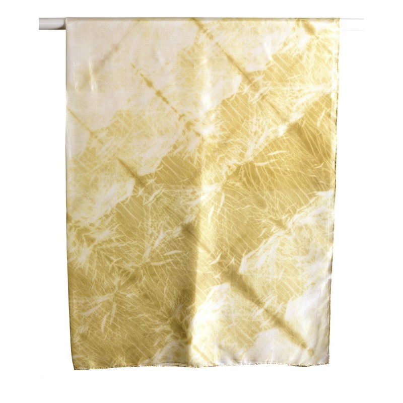 Vinotinte - Pañuelo cuadrado amarillo Mujer - Tinte Solar
